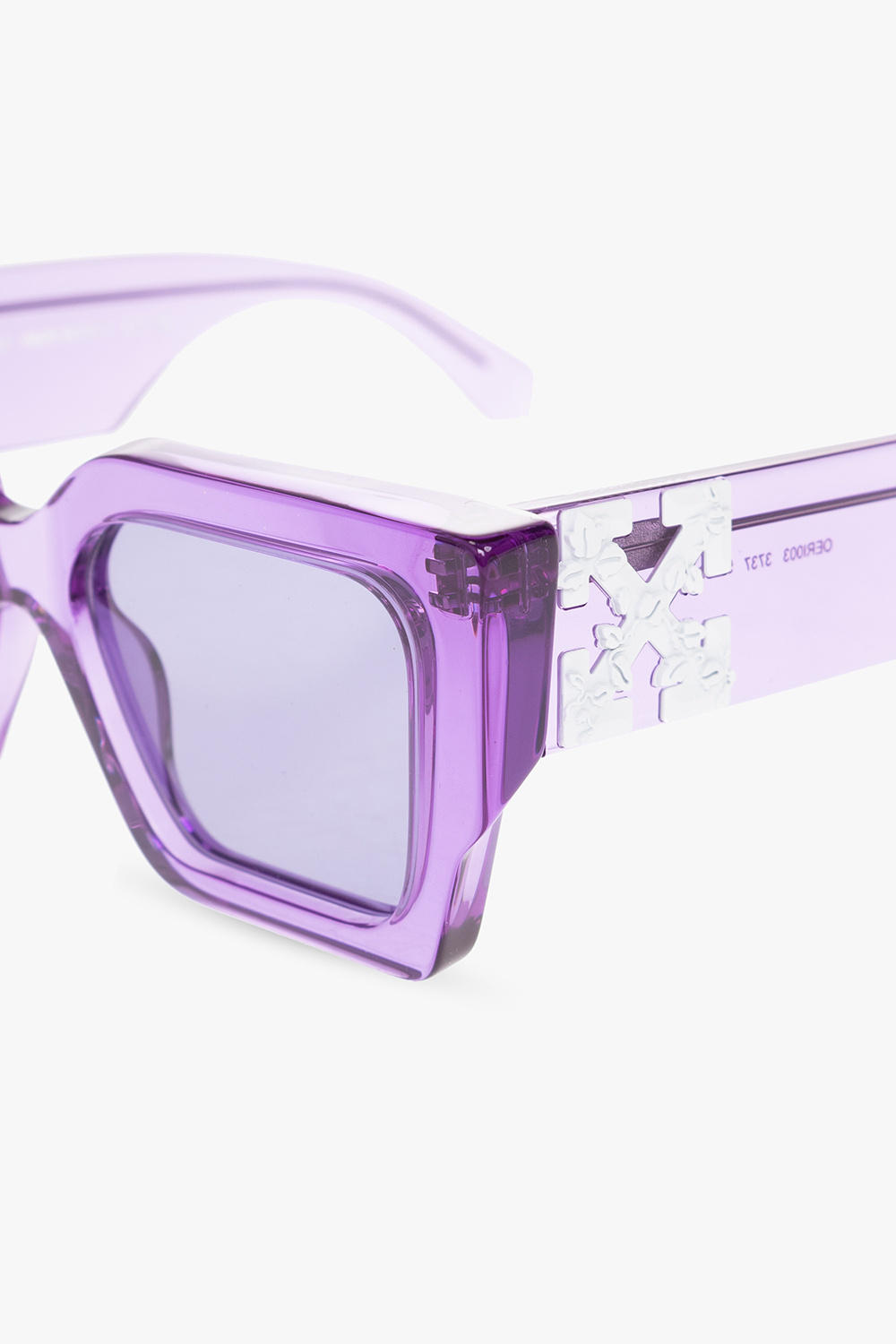 White - WIDE FRAME SUNGLASSES - Purple 'Catalina' sunglasses